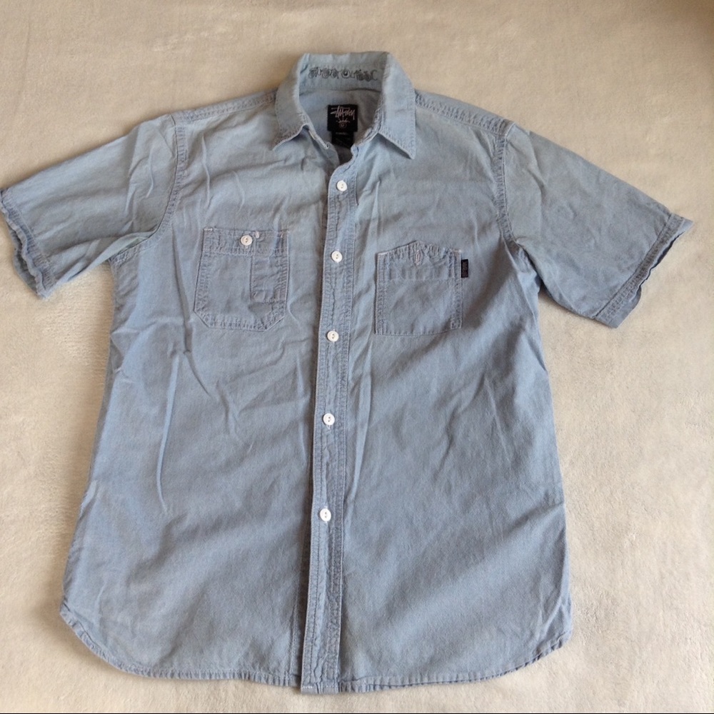 ‼️3/$20‼️Stussy Classic Chambray Shirt